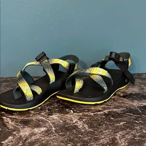 Chaco Z Cloud Sport Sandals - Black & Yellow Outdoor Sandals with Straps